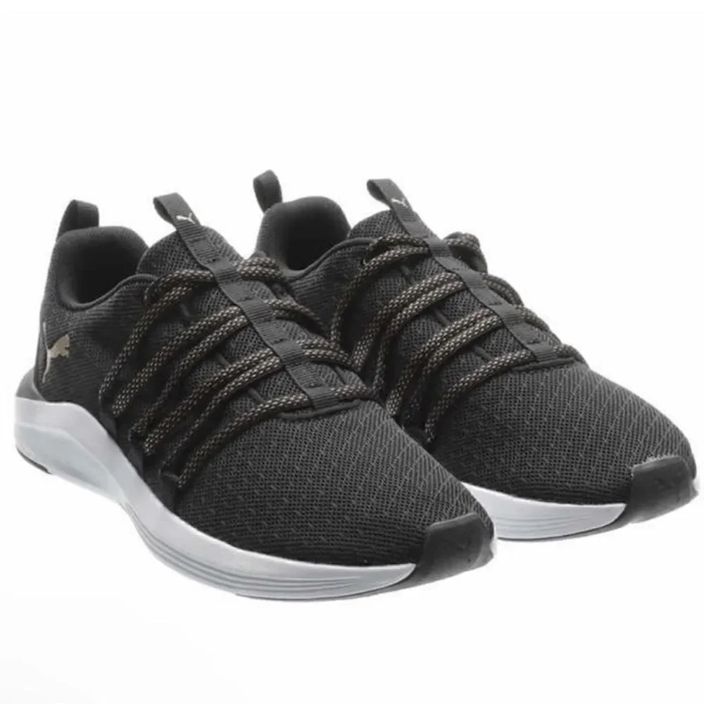 PUMA Ladies' Prowl Knit Sneakers Black 7 - Picture 8 of 10